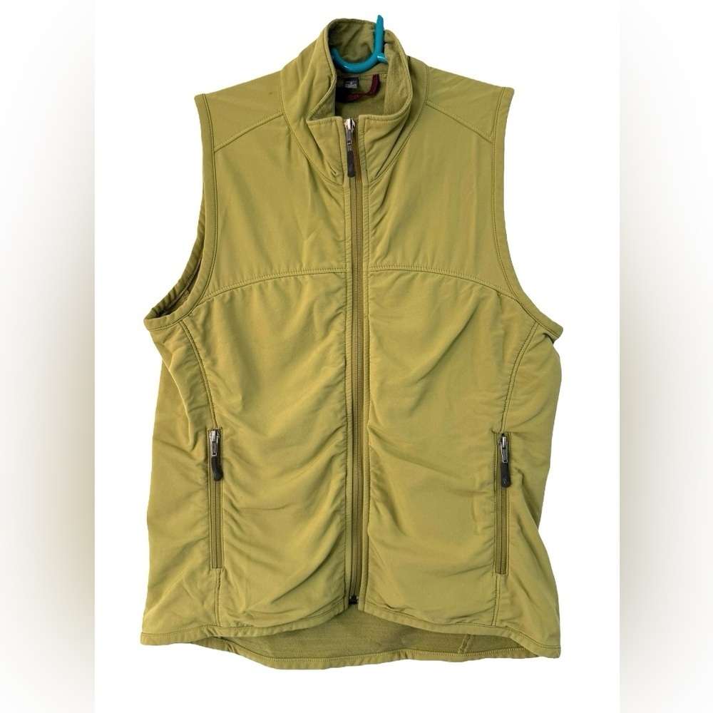 Ibex Women's Merino Wool Climawool Soft Shell Vest Green Size Small Full Zip